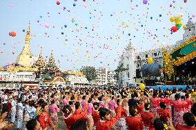 MYANMAR-YANGON-WATER FESTIVAL-CELEBRATION
