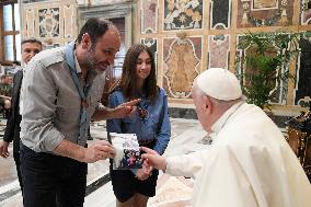 Pope Francis receives Association of Catholic Adult Scouts MASCI