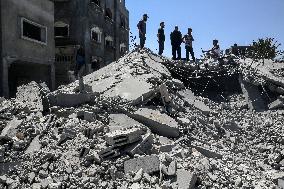 Aftermath Of Israeli irstrike In Gaza, Palestine