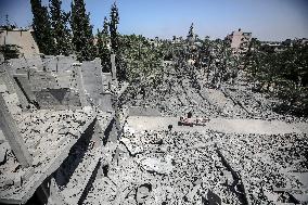 Aftermath Of Israeli irstrike In Gaza, Palestine