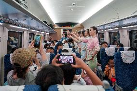 CHINA-YUNNAN-CHINA-LAOS RAILWAY-INT'L PASSENGER SERVICE-TRAINS ADDING (CN)