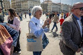 2024 European elections - Valerie Hayer on visit in Marseille