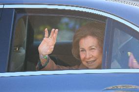 Queen Sofia is discharged from hospital - Madrid