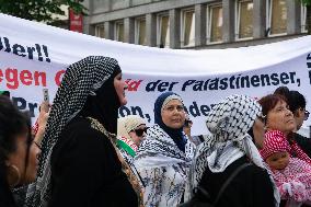Pro Palestine Demo In Duesseldorf