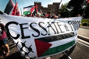 Pro-Palestinian Rally In Rome