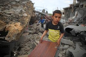 MIDEAST-GAZA-ISRAELI STRIKES-AFTERMATH