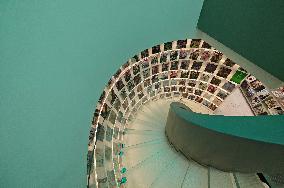 A Spiral Staircase in Dayin Book Store in Shanghai