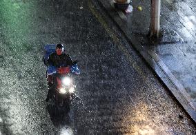 Heavy Rain Hit Jiujiang