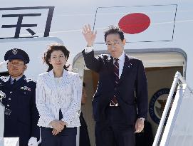 Japan PM Kishida leaves U.S.