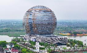 The World's Largest Spherical Building Hilton Hotel in Huzhou