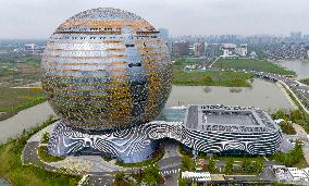 The World's Largest Spherical Building Hilton Hotel in Huzhou