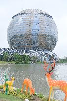 The World's Largest Spherical Building Hilton Hotel in Huzhou