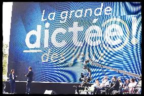 Rachida Dati during a giant dictation - Paris
