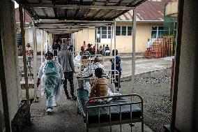 DR CONGO-GOMA-WAR PATIENT HOSPITAL