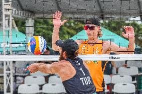 (SP)THE PHILIPPINES-LAGUNA PROVINCE-BEACH VOLLEYBALL-BEACH PRO TOUR FUTURES-BRONZE MEDAL MATCH