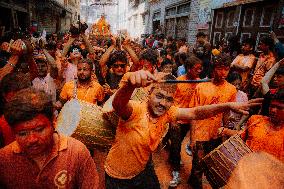 Sindur Jatra(Festival Of  Vermillion) Celebrated In Bhaktapur