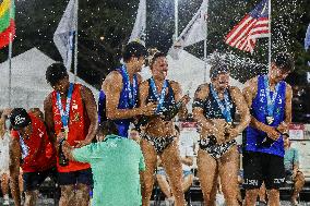(SP)THE PHILIPPINES-LAGUNA PROVINCE-BEACH VOLLEYBALL-BEACH PRO TOUR FUTURES-AWARDING CEREMONY