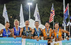 (SP)THE PHILIPPINES-LAGUNA PROVINCE-BEACH VOLLEYBALL-BEACH PRO TOUR FUTURES-AWARDING CEREMONY