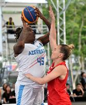 (SP)CHINA-HONG KONG-BASKETBALL-FIBA 3X3-OLYMPIC QUALIFYING-WOMEN-AZE VS POL (CN)