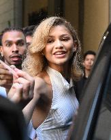 Zendaya arrives at the photocall of Challengers - Milan