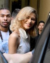 Zendaya arrives at the photocall of Challengers - Milan