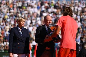 NO TABLOIDS: Monaco Royals At Rolex Monte-Carlo Masters Final