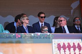 NO TABLOIDS: Monaco Royals At Rolex Monte-Carlo Masters Final