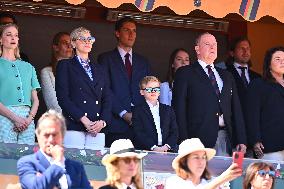 NO TABLOIDS: Monaco Royals At Rolex Monte-Carlo Masters Final