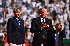 NO TABLOIDS: Monaco Royals At Rolex Monte-Carlo Masters Final