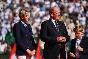 NO TABLOIDS: Monaco Royals At Rolex Monte-Carlo Masters Final