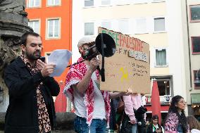 Protest Against Ban Of Palastina Kongress Conference In Cologne