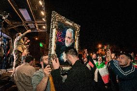 Iranians Celebrate After Attack On Israel - Tehran