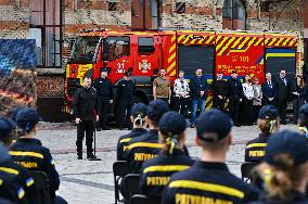 Graduation of Emergency Services cadets takes place in Lviv