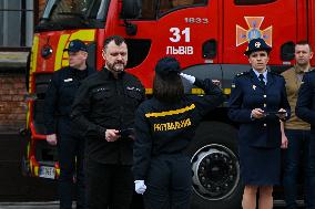 Graduation of Emergency Services cadets takes place in Lviv