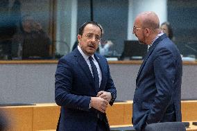 President Of The European Council Charles Michel At The European Council