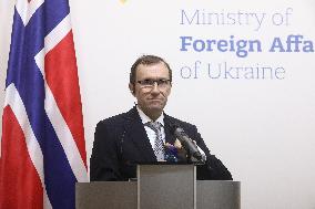 News conference of Ukrainian and Norwegian FMs in Kyiv