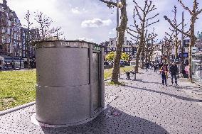 Pop Up Public Toilets In Amsterdam