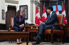 PM Trudeau Meets Belarus Opposition Leader Tsikhanouskaya - Ottawa