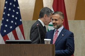 Sec Blinken And Deputy PM Ali Tamim Hold A US-Irak Committee Meeting