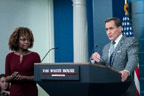 NSC Coordinator Kirby and Press Secretary Karine Jean-Pierre hold Daily Press Briefing