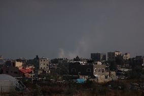 MIDEAST-GAZA-NUSEIRAT REFUGEE CAMP-ISRAEL-STRIKE