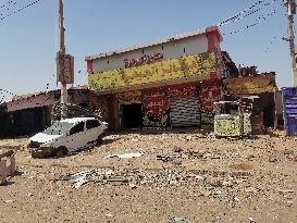 SUDAN-OMDURMAN-CONFLICT-DEVASTATED MARKET