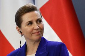 Danish PM Mette Frederiksen In Poland