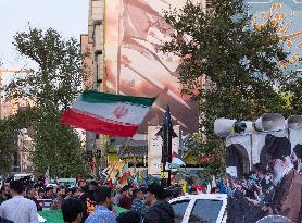 Iran-Celebrating Iran’s IRGC Missile And UAV Attack Against Israel