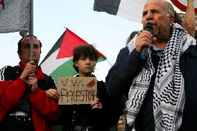 Pro-Palestinian Protest Against The Exhibition At The MOCAK Museum In Krakow