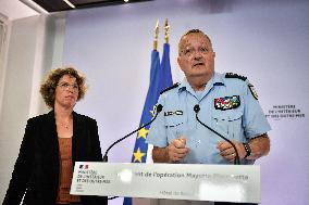 Press Conference On The Security In Mayotte - Paris