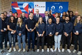Launch of the 100-day countdown of the Olympic for the French Customs team - Paris