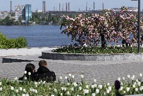 Dnipro in spring