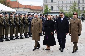 Slovak President Zuzana Caputova Visits Poland