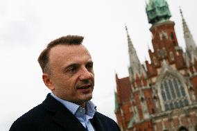 Lukasz Gibala's Press Conference In Krakow